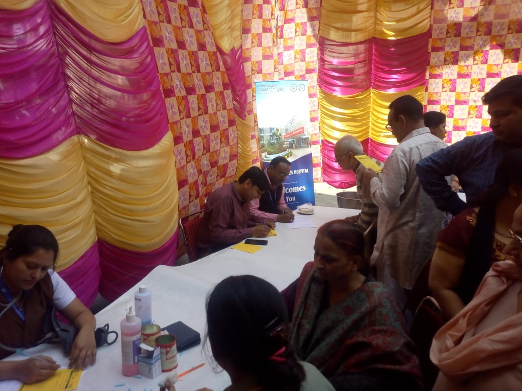 organised free health checkup camp on 17/03/2019