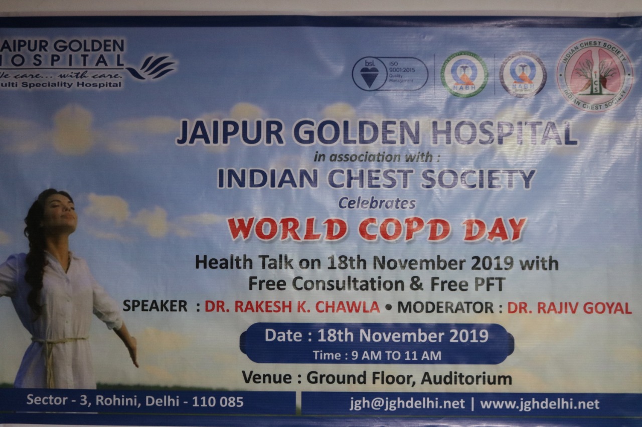 Jaipur Golden Hospital has organised in-house health talk on COPD.