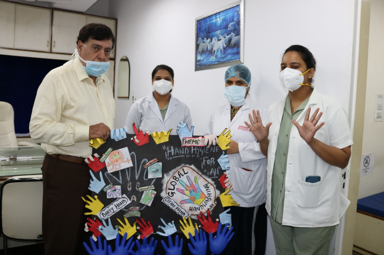 Jaipur Golden hospital has organized Global Hand Washing Day